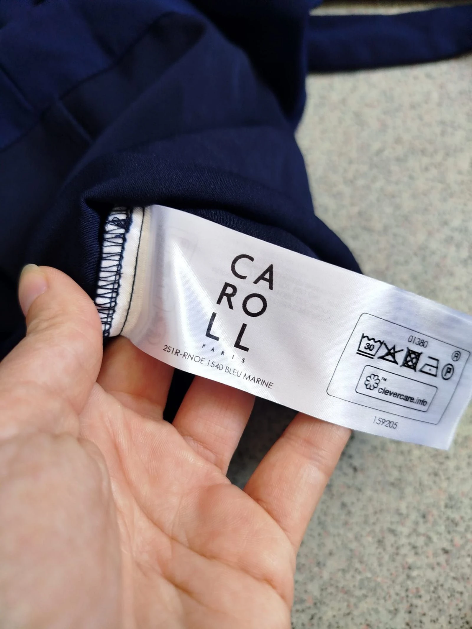 Caroll navy blue rnoe dress 44 – photo 6